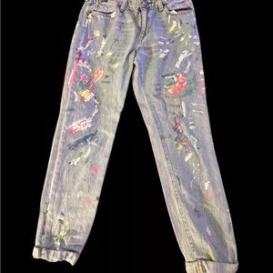 Polo Ralph Lauren Paint Splatter Jeans Girls 14